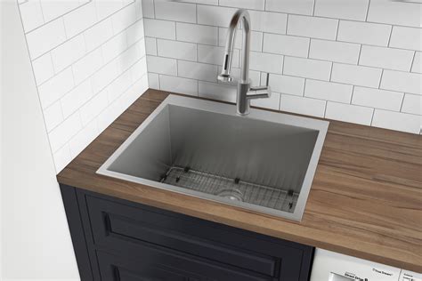 stainless steel laundry sink